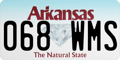 AR license plate 068WMS