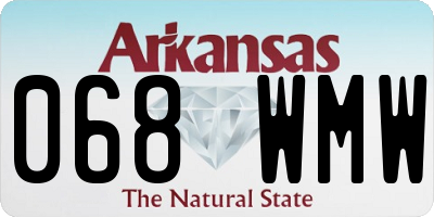 AR license plate 068WMW