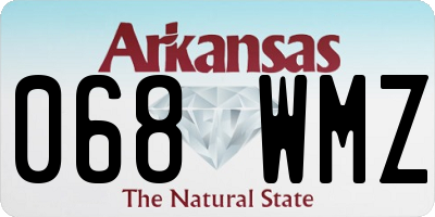 AR license plate 068WMZ