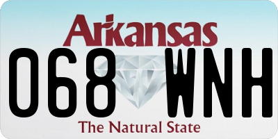 AR license plate 068WNH