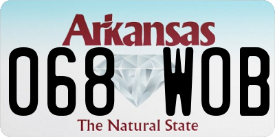 AR license plate 068WOB