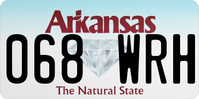 AR license plate 068WRH