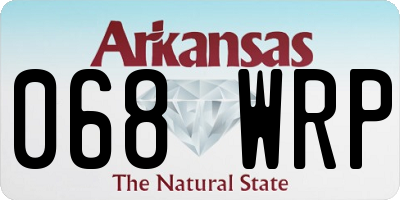 AR license plate 068WRP