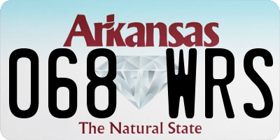 AR license plate 068WRS