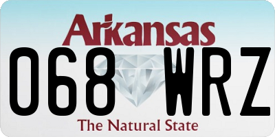 AR license plate 068WRZ