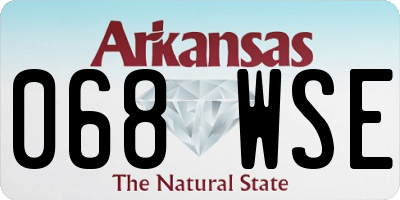 AR license plate 068WSE