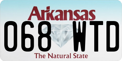 AR license plate 068WTD
