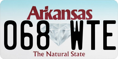 AR license plate 068WTE