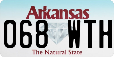 AR license plate 068WTH