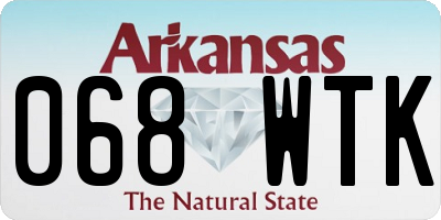 AR license plate 068WTK