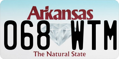 AR license plate 068WTM