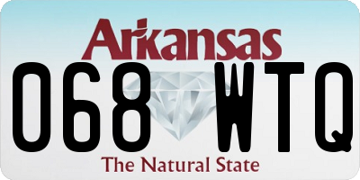 AR license plate 068WTQ