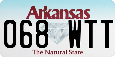 AR license plate 068WTT