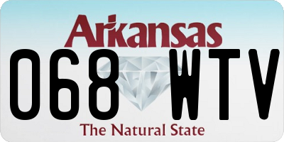 AR license plate 068WTV