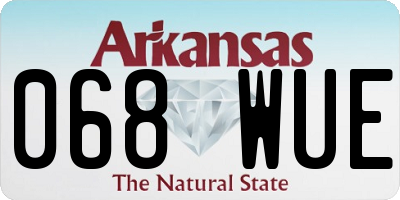 AR license plate 068WUE
