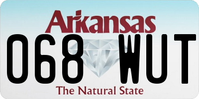 AR license plate 068WUT