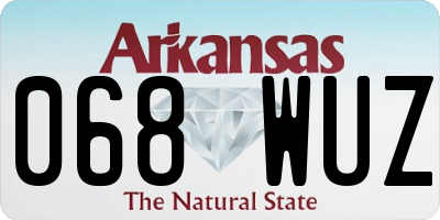 AR license plate 068WUZ