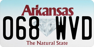 AR license plate 068WVD