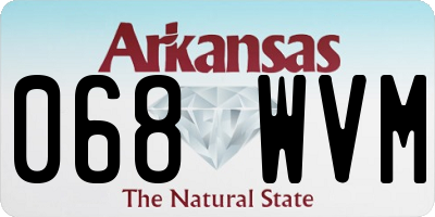 AR license plate 068WVM