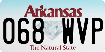 AR license plate 068WVP