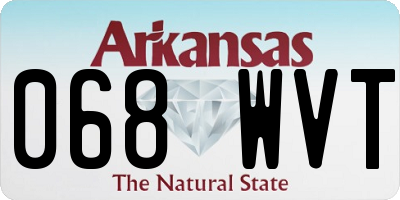 AR license plate 068WVT