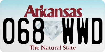 AR license plate 068WWD