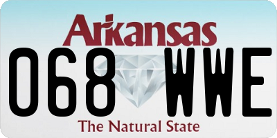 AR license plate 068WWE