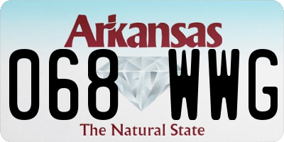 AR license plate 068WWG