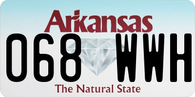 AR license plate 068WWH