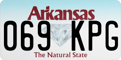 AR license plate 069KPG