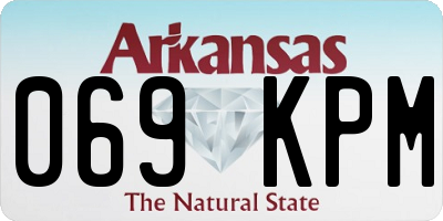 AR license plate 069KPM