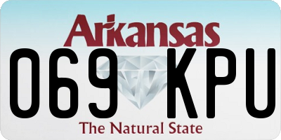 AR license plate 069KPU