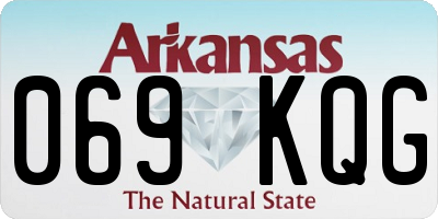 AR license plate 069KQG