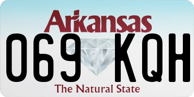 AR license plate 069KQH