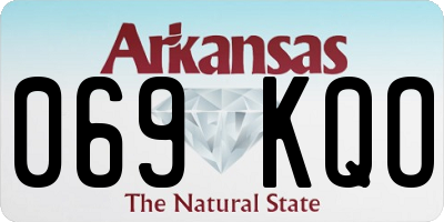 AR license plate 069KQO