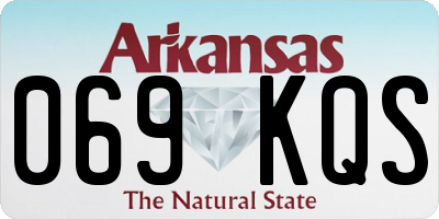 AR license plate 069KQS