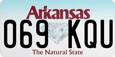 AR license plate 069KQU