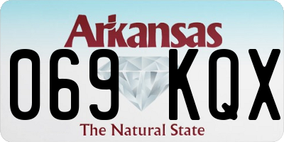 AR license plate 069KQX