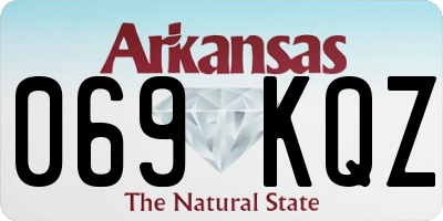 AR license plate 069KQZ
