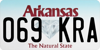 AR license plate 069KRA
