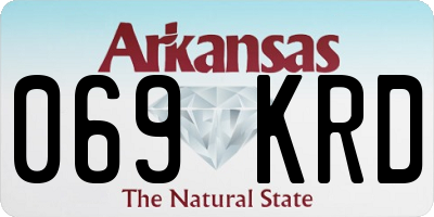 AR license plate 069KRD