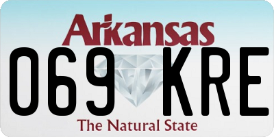 AR license plate 069KRE