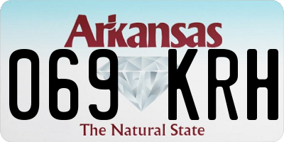 AR license plate 069KRH