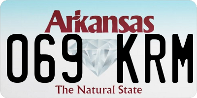 AR license plate 069KRM