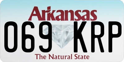 AR license plate 069KRP