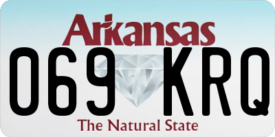 AR license plate 069KRQ
