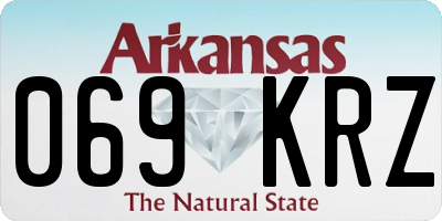 AR license plate 069KRZ