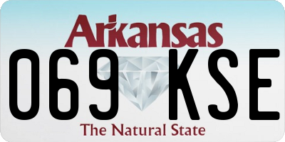 AR license plate 069KSE
