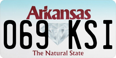 AR license plate 069KSI