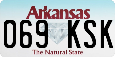 AR license plate 069KSK